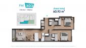 Plano del modelo 3 del proyecto Preston en Barranco