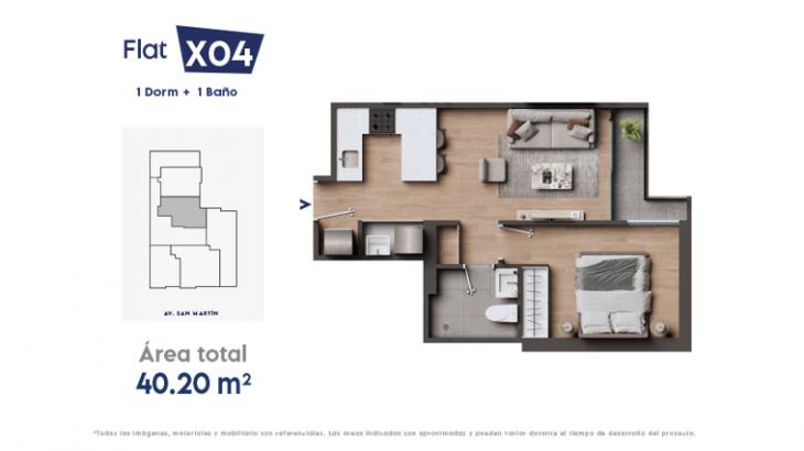 Plano del modelo 4 del proyecto Preston en Barranco