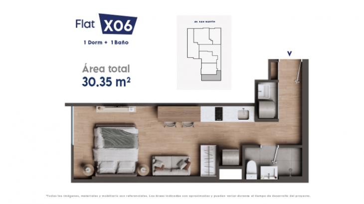 Plano del modelo 6 del proyecto Preston en Barranco