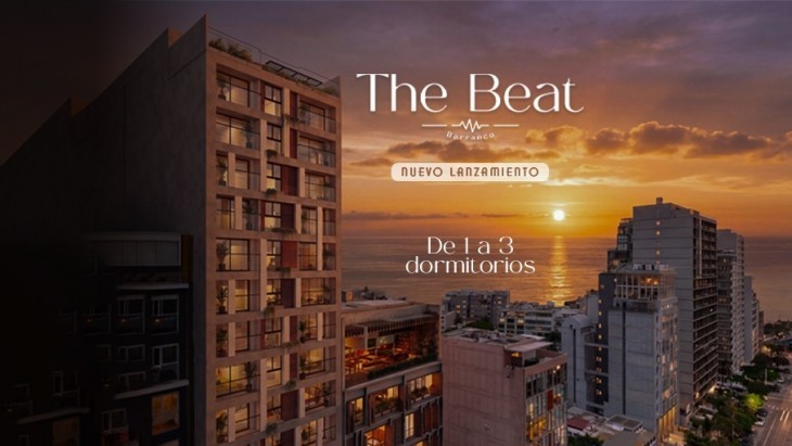 Fachada principal del proyecto The Beat en Barranco