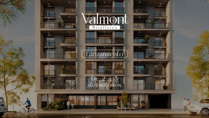 Fachada principal del proyecto Valmont en Miraflores