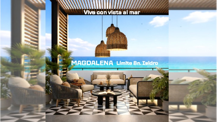 Fachada principal del proyecto DELAMAR en Magdalena Del Mar