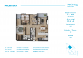Plano del modelo AX2 del proyecto Pardo 1453 en Miraflores