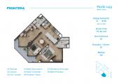 Plano del modelo AX6 del proyecto Pardo 1453 en Miraflores