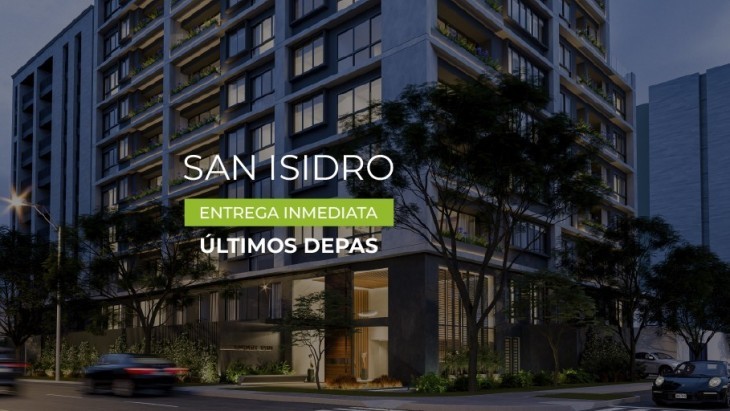 Fachada principal del proyecto Basadre 1310 en San Isidro