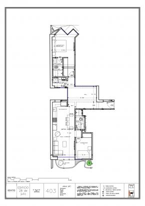 Plano del modelo X03-C del proyecto 28 de Julio 360 en Miraflores