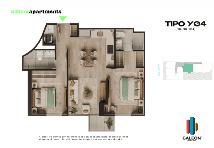Plano del modelo Y04 del proyecto Proyecto Menta en Miraflores