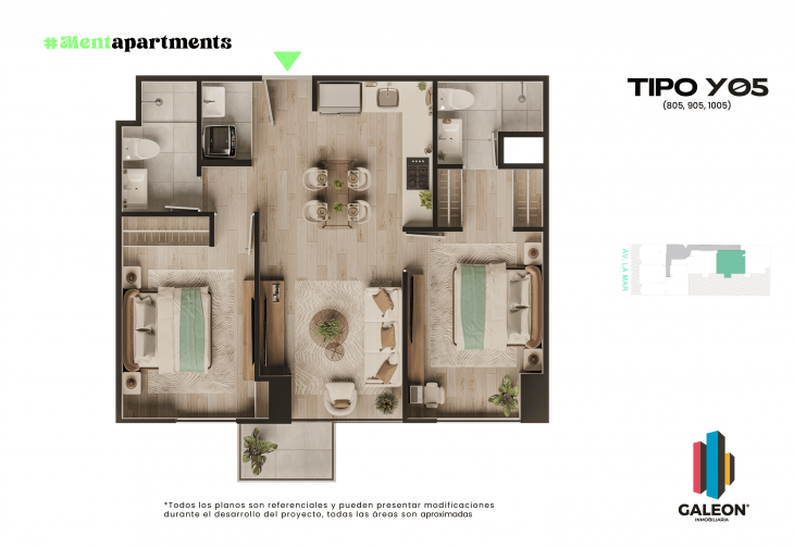 Plano del modelo Y05 del proyecto Proyecto Menta en Miraflores