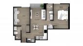Plano del modelo Tipo 1 del proyecto Ascent en San Isidro