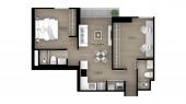Plano del modelo Tipo 2 del proyecto Ascent en San Isidro