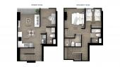 Plano del modelo Tipo 3 del proyecto Ascent en San Isidro