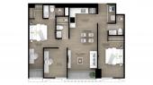 Plano del modelo Tipo 6 del proyecto Ascent en San Isidro