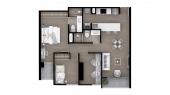 Plano del modelo Tipo 1 del proyecto Bloom en Lince