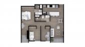 Plano del modelo Tipo 2 del proyecto Bloom en Lince