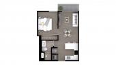 Plano del modelo Tipo 6 del proyecto Bloom en Lince