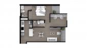 Plano del modelo Tipo 8 del proyecto Bloom en Lince