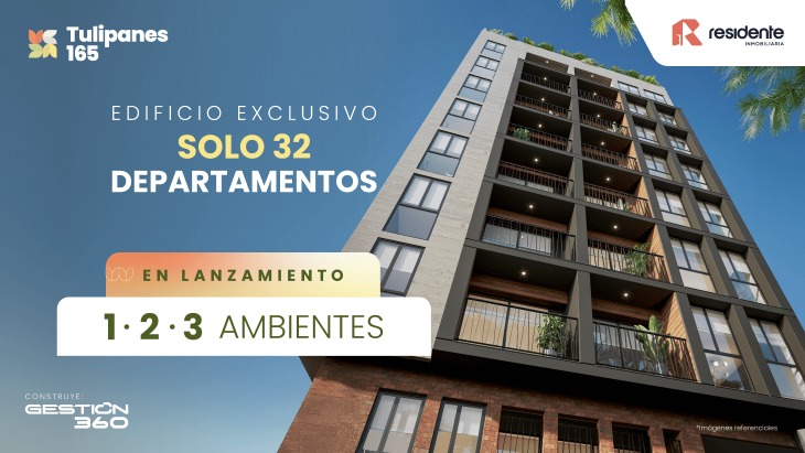 Fachada principal del proyecto Tulipanes 165 en Lince