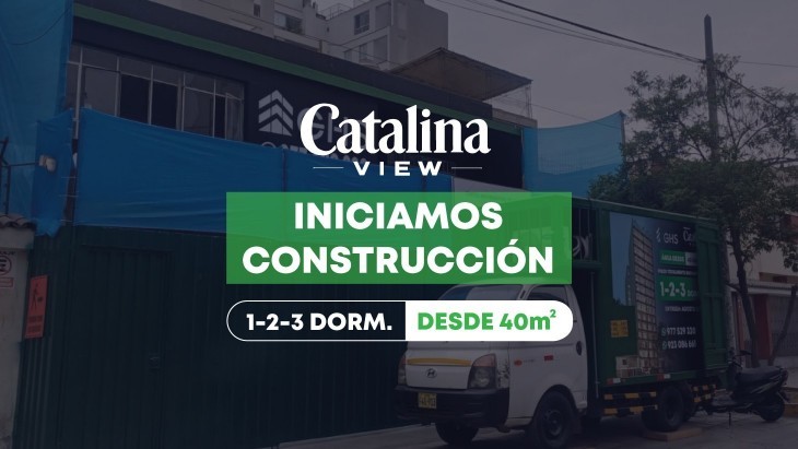 Fachada principal del proyecto Catalina View en La Victoria