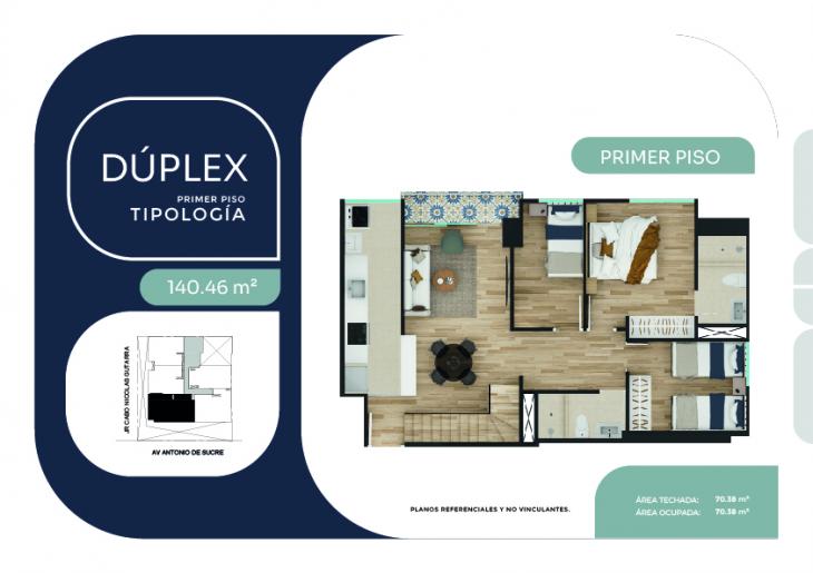 Plano del modelo X03 del proyecto SUCRE 1005 en Pueblo Libre
