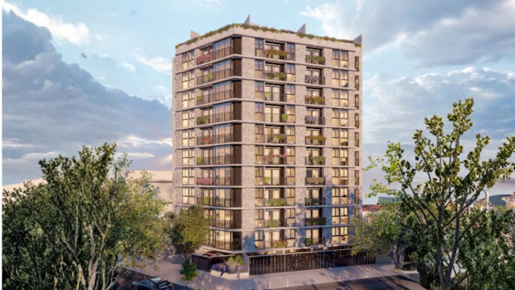 Fachada principal del proyecto ZEGARRA 920 en Jesus Maria