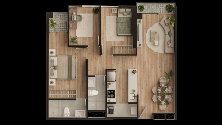 Plano del modelo X01 del proyecto ZEGARRA 920 en Jesus Maria
