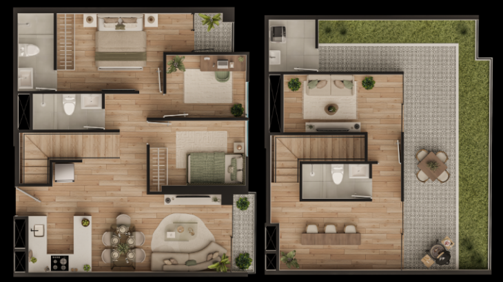 Plano del modelo 1101 del proyecto ZEGARRA 920 en Jesus Maria