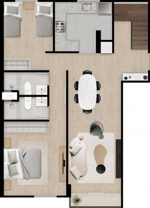 Plano del modelo Tipo 06 del proyecto HUB en Lince
