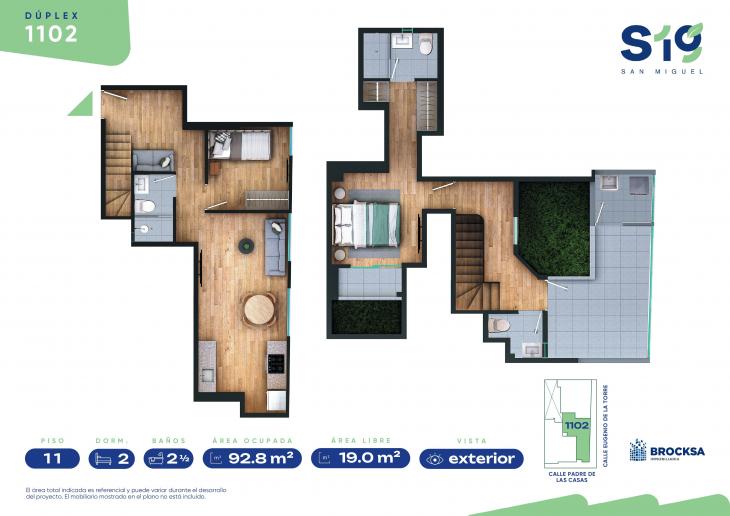 Plano del modelo X-2 del proyecto SERIE 19 en San Miguel
