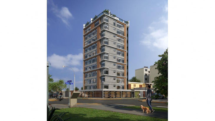 Fachada principal del proyecto SERIE 20 en San Miguel