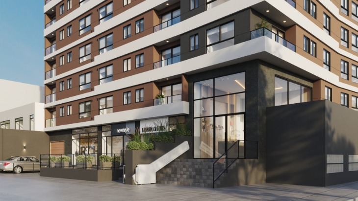Fachada principal del proyecto Villa Alba en Pueblo Libre