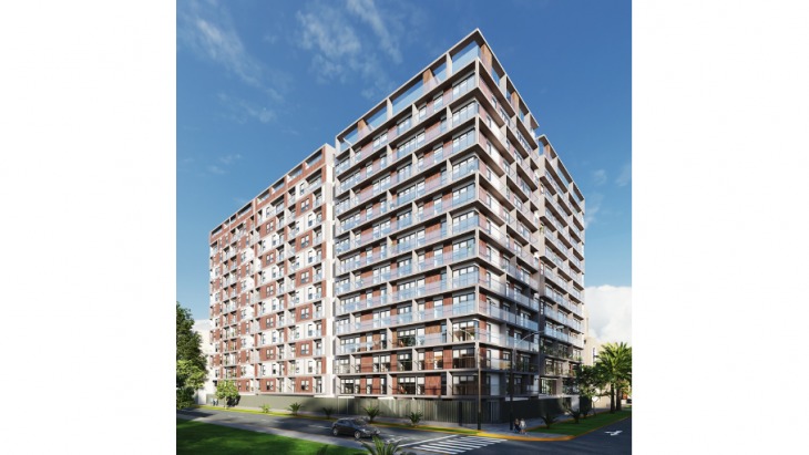 Fachada principal del proyecto Villa Convivium 3 en Magdalena Del Mar