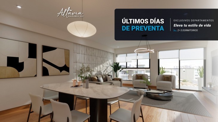 Fachada principal del proyecto RESIDENCIAL ALTAVIA en San Isidro