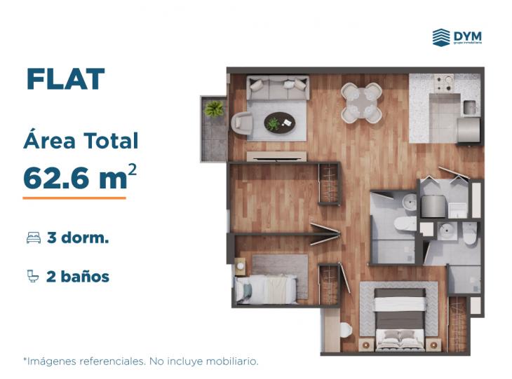Plano del modelo TIPO 14 del proyecto PALMER en Breña