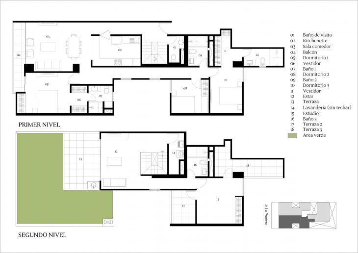 Plano del modelo Tipo 602 del proyecto RAFAEL en San Borja