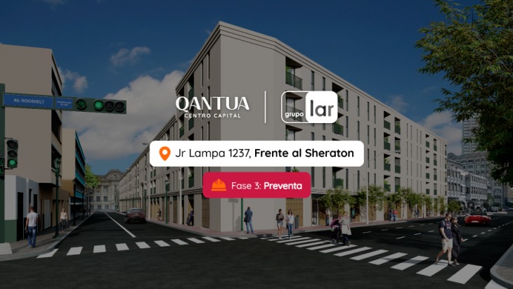 Fachada principal del proyecto QANTUA | FASE 3 en Cercado De Lima