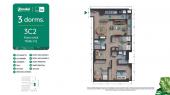 Plano del modelo 3C2 del proyecto Zendai | Fase 2 en La Victoria