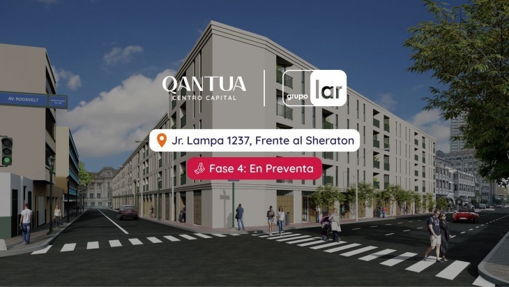 Fachada principal del proyecto QANTUA | FASE 4 en Cercado De Lima