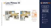 Plano del modelo TIPO 7 del proyecto LOS PINOS III -SANTA BEATRIZ en Cercado De Lima