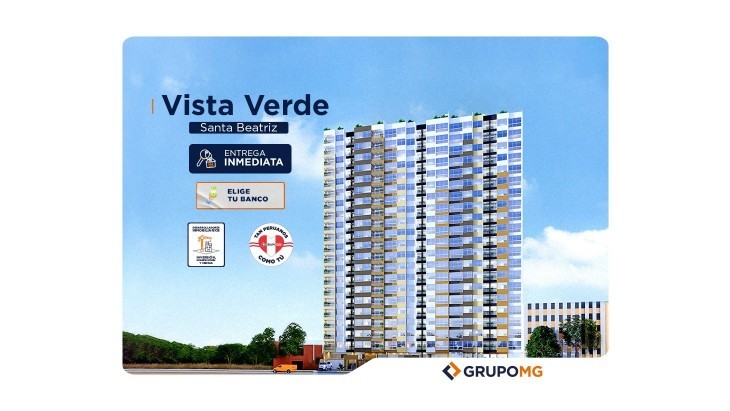 Fachada principal del proyecto VISTA VERDE - SANTA BEATRIZ en Cercado De Lima