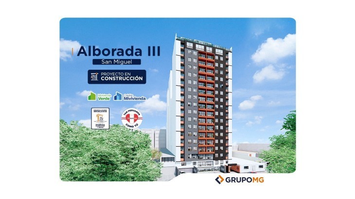 Fachada principal del proyecto ALBORADA III - SAN MIGUEL en San Miguel