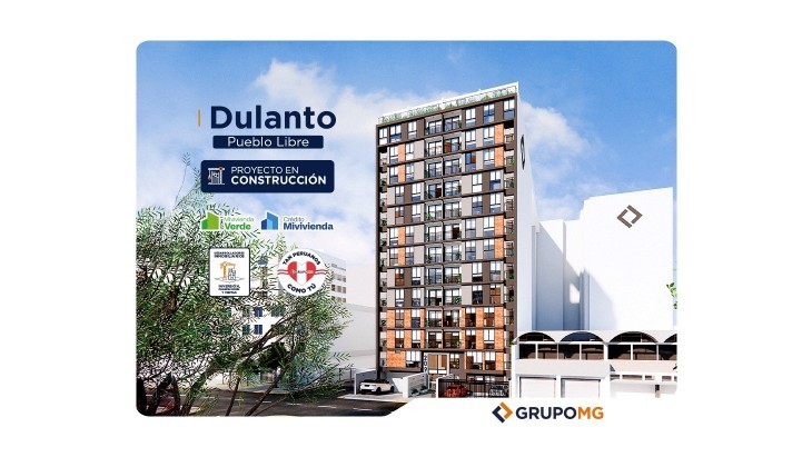 Fachada principal del proyecto DULANTO - PUEBLO LIBRE en Pueblo Libre