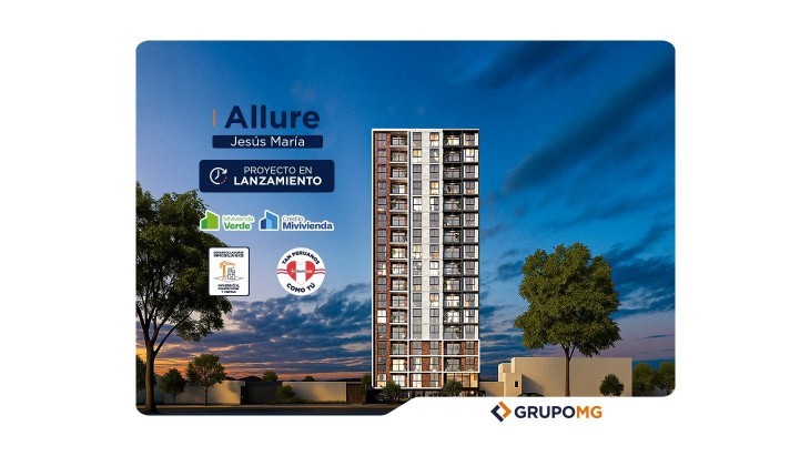 Fachada principal del proyecto ALLURE - JESÚS MARÍA en Jesus Maria