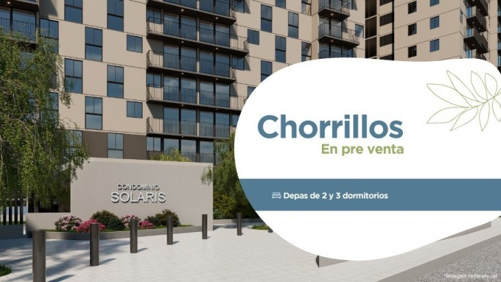 Fachada principal del proyecto Condominio Solaris en Chorrillos