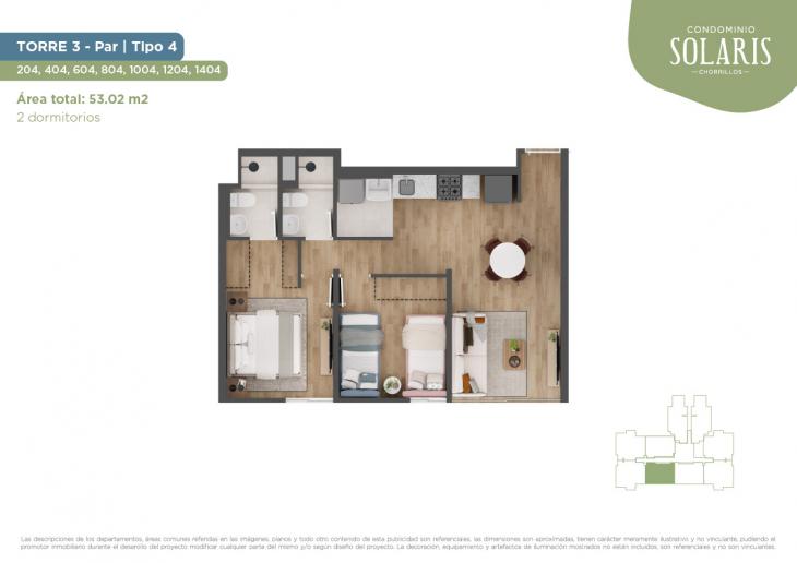 Modelo Torre 3 - Tipo 4