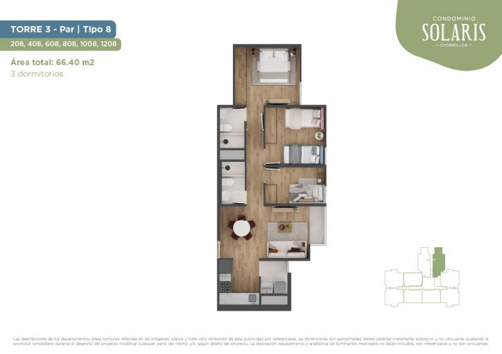 Modelo Torre 3 - Tipo 8