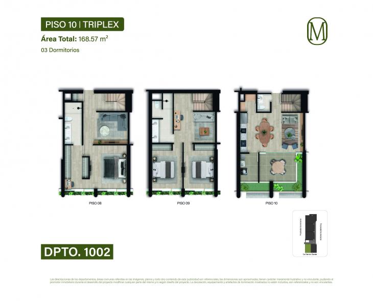 Plano del modelo Tipo 2D del proyecto Monogram en Miraflores