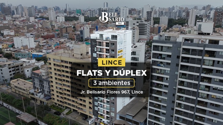 Fachada principal del proyecto Belisario 967 en Lince