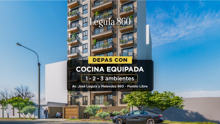 Fachada principal del proyecto Leguia 860 en Pueblo Libre