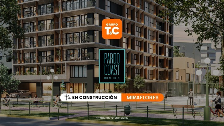 Fachada principal del proyecto PARDO COAST en Miraflores
