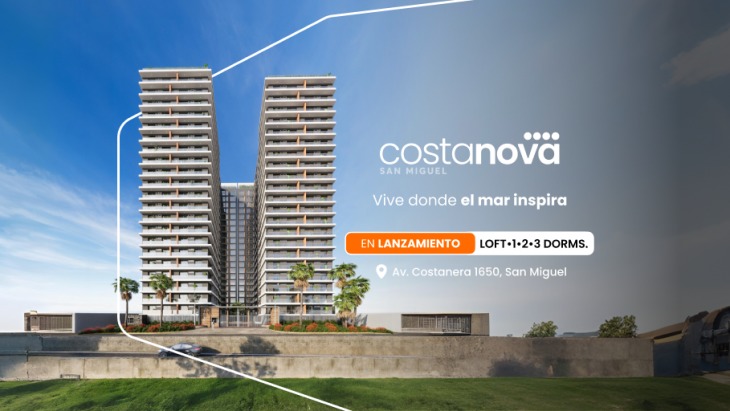 Fachada principal del proyecto Costanova en San Miguel